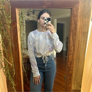 Out From Under Tie Dye Cropped Sweatshirt